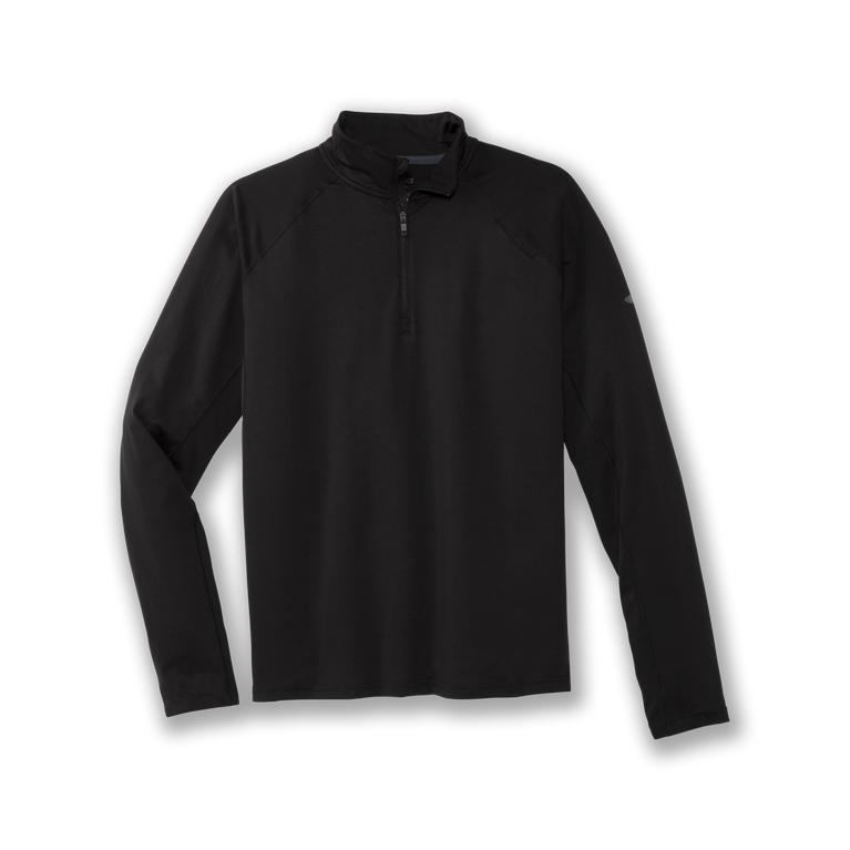 Brooks DASH 1/2 ZIP Running Jackets Mens Online - Black (HBS023761)